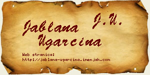 Jablana Ugarčina vizit kartica